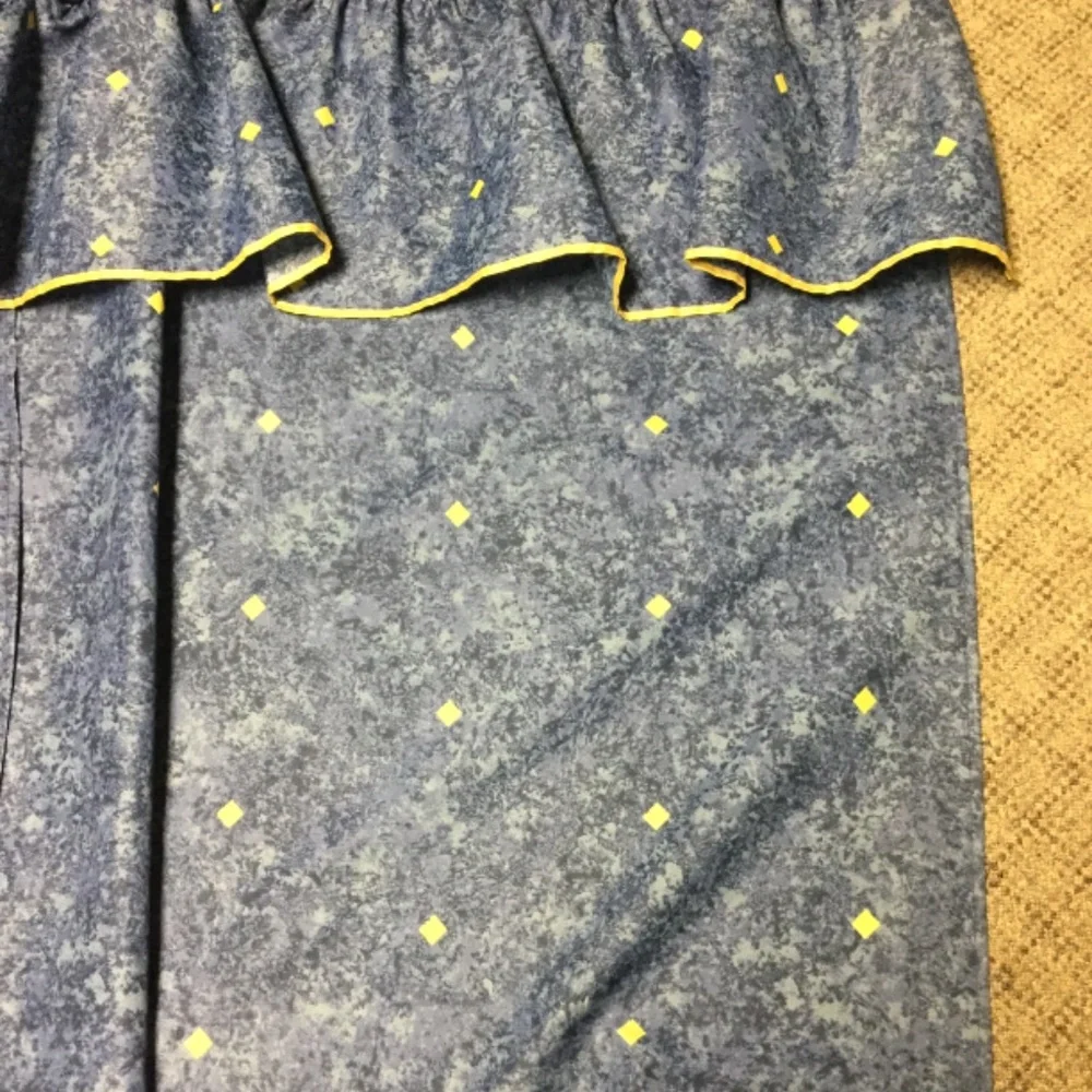 Excell Home Fashions Navy Blue Marble Gold Diamond Shower Curtain